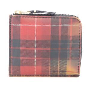 Pre Loved Comme Des Garcons Vintage Plaid Zip Wallet Women yellow | yellow Coin